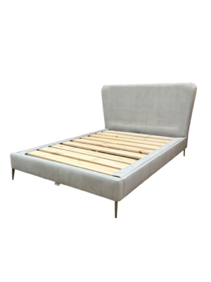Plush Silver Bedstead | King